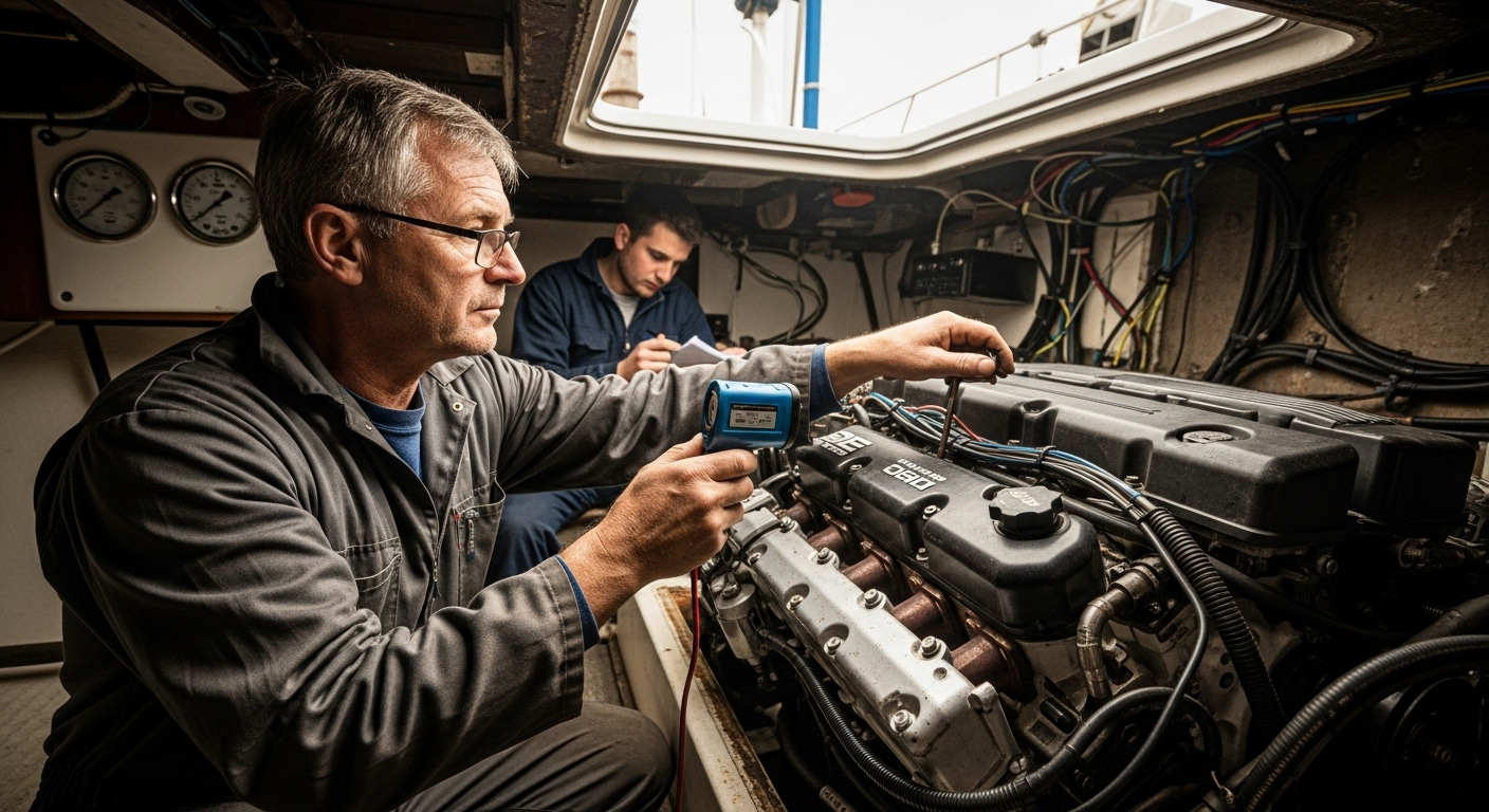 Capacitación técnica en motores marinos